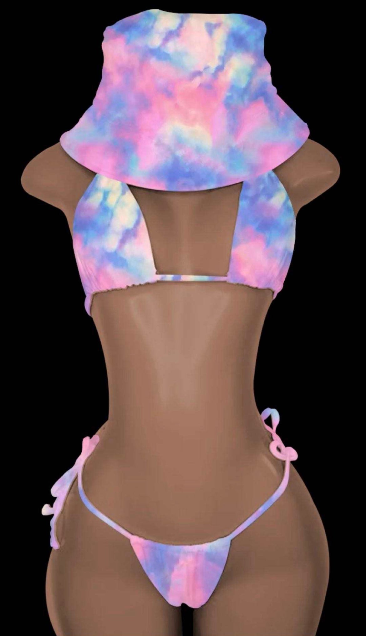3 Piece Tie Dye Swimsuit - NuriLuxe