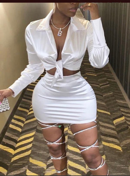 Sateen Skirt Set - NuriLuxe