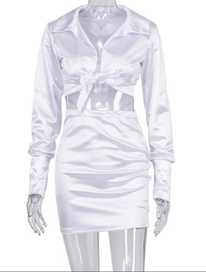 Sateen Skirt Set - NuriLuxe
